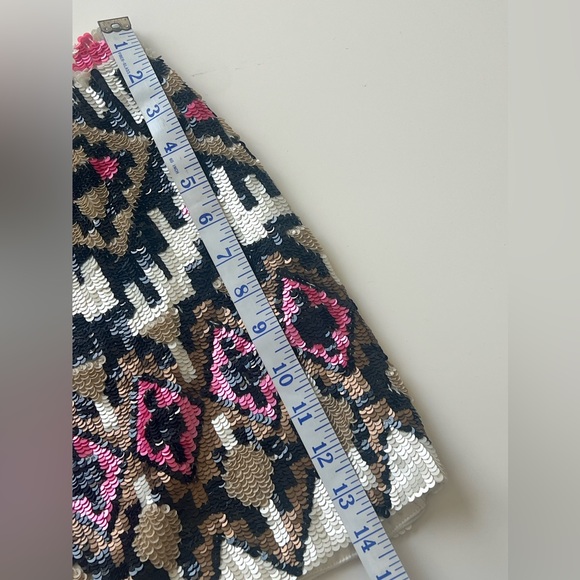 Pookie & Sebastian sequin mini skirt. Medium. Like new condition. NYC boutique - Picture 4 of 7